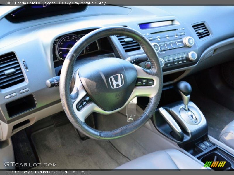 Galaxy Gray Metallic / Gray 2008 Honda Civic EX-L Sedan