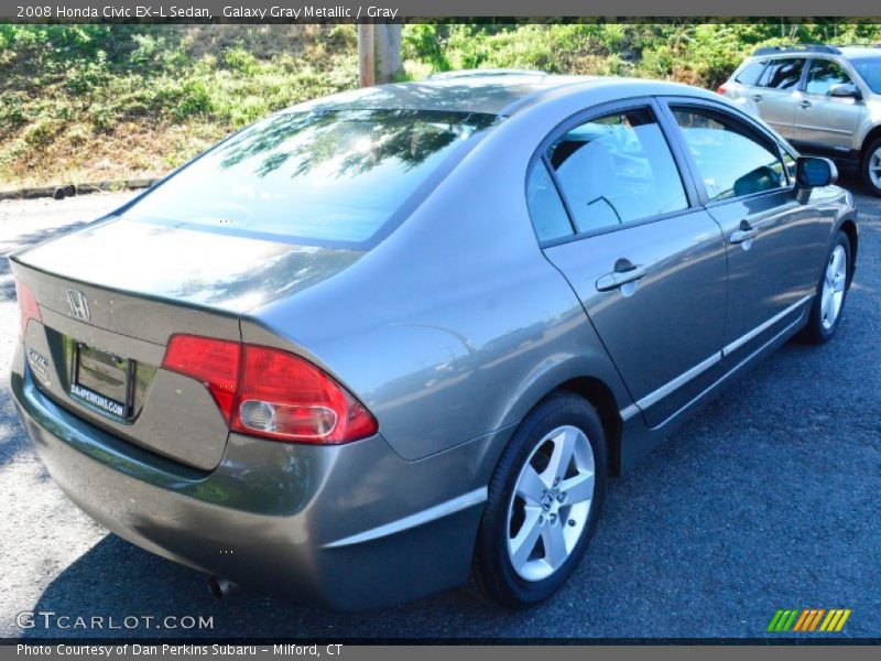 Galaxy Gray Metallic / Gray 2008 Honda Civic EX-L Sedan
