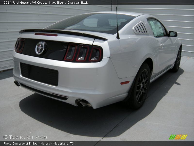 Ingot Silver / Charcoal Black 2014 Ford Mustang V6 Coupe