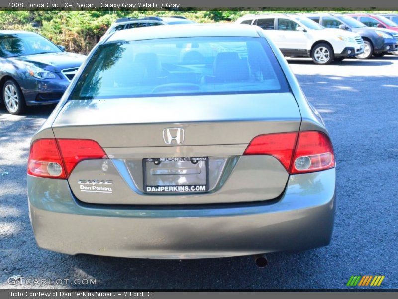 Galaxy Gray Metallic / Gray 2008 Honda Civic EX-L Sedan