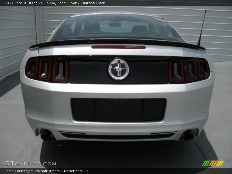 Ingot Silver / Charcoal Black 2014 Ford Mustang V6 Coupe