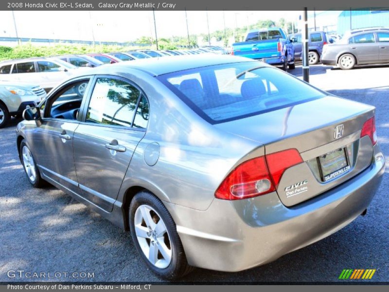 Galaxy Gray Metallic / Gray 2008 Honda Civic EX-L Sedan