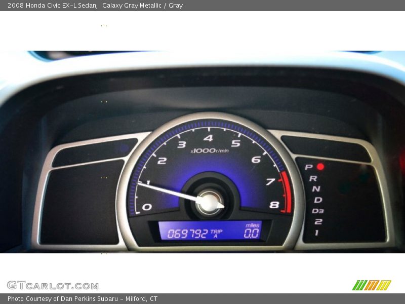 Galaxy Gray Metallic / Gray 2008 Honda Civic EX-L Sedan