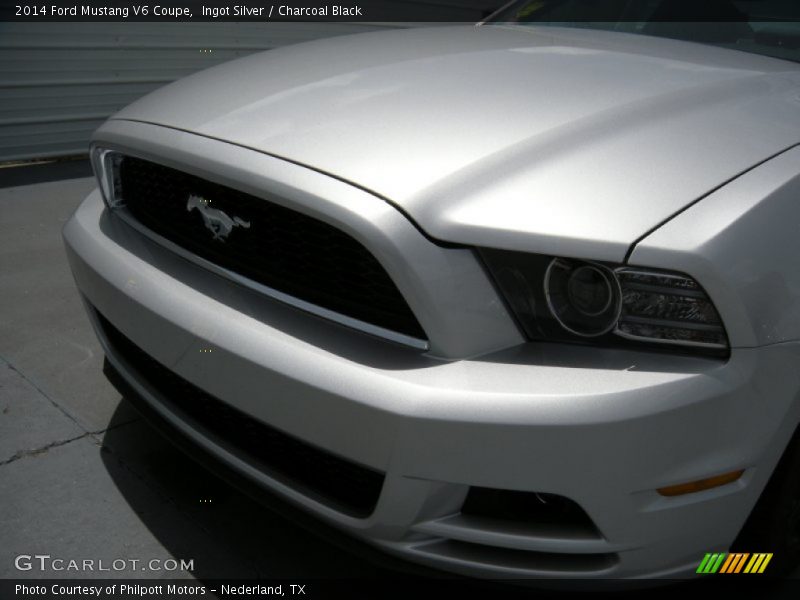 Ingot Silver / Charcoal Black 2014 Ford Mustang V6 Coupe