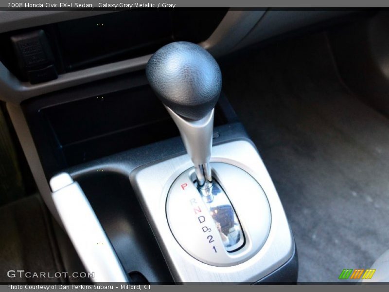 Galaxy Gray Metallic / Gray 2008 Honda Civic EX-L Sedan