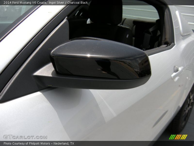 Ingot Silver / Charcoal Black 2014 Ford Mustang V6 Coupe