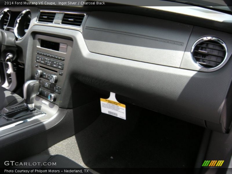 Ingot Silver / Charcoal Black 2014 Ford Mustang V6 Coupe