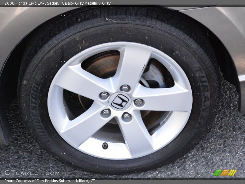 Galaxy Gray Metallic / Gray 2008 Honda Civic EX-L Sedan