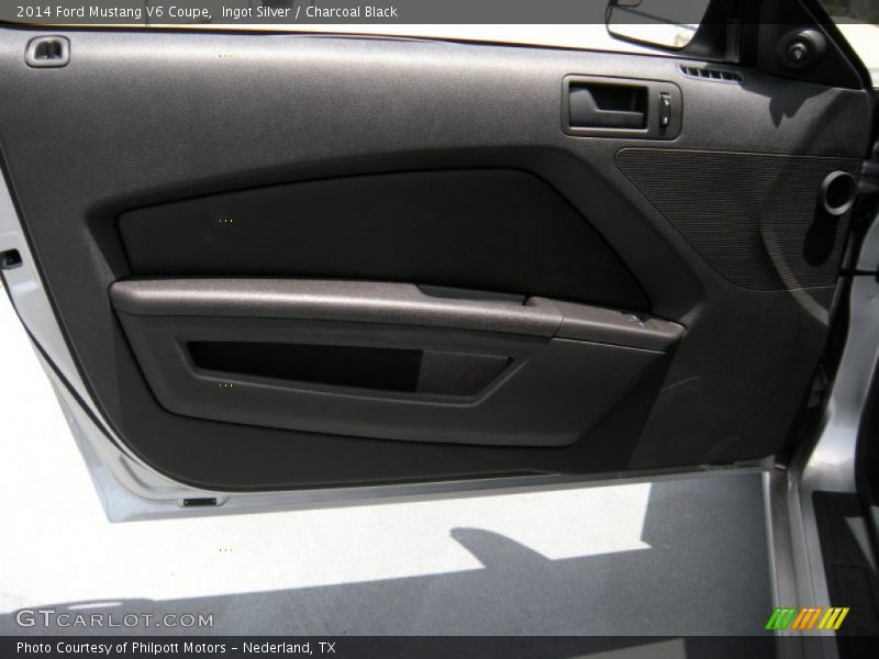 Ingot Silver / Charcoal Black 2014 Ford Mustang V6 Coupe