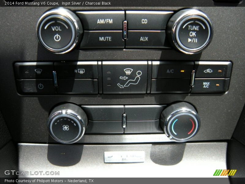 Ingot Silver / Charcoal Black 2014 Ford Mustang V6 Coupe