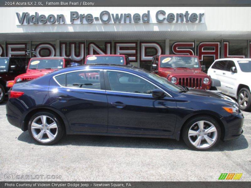 Fathom Blue Pearl / Ebony 2014 Acura ILX 2.0L