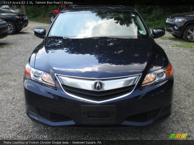 Fathom Blue Pearl / Ebony 2014 Acura ILX 2.0L