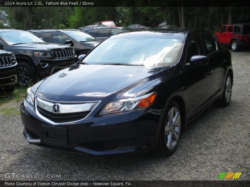 Fathom Blue Pearl / Ebony 2014 Acura ILX 2.0L