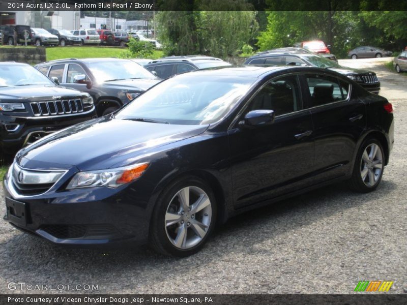 Fathom Blue Pearl / Ebony 2014 Acura ILX 2.0L