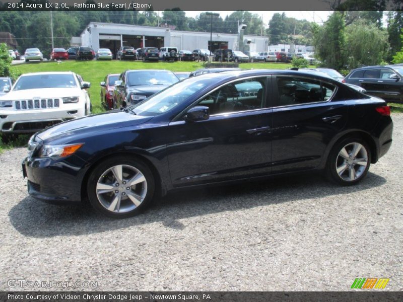 Fathom Blue Pearl / Ebony 2014 Acura ILX 2.0L