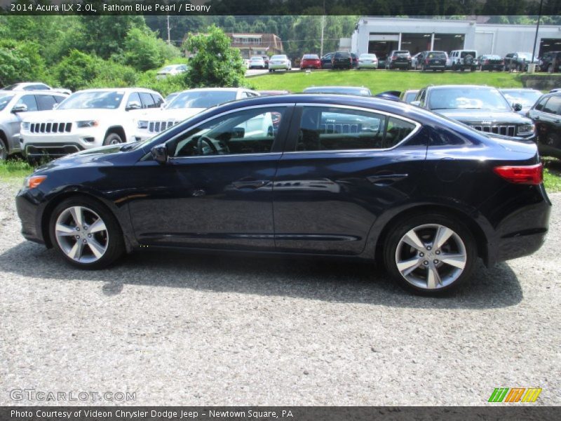 Fathom Blue Pearl / Ebony 2014 Acura ILX 2.0L