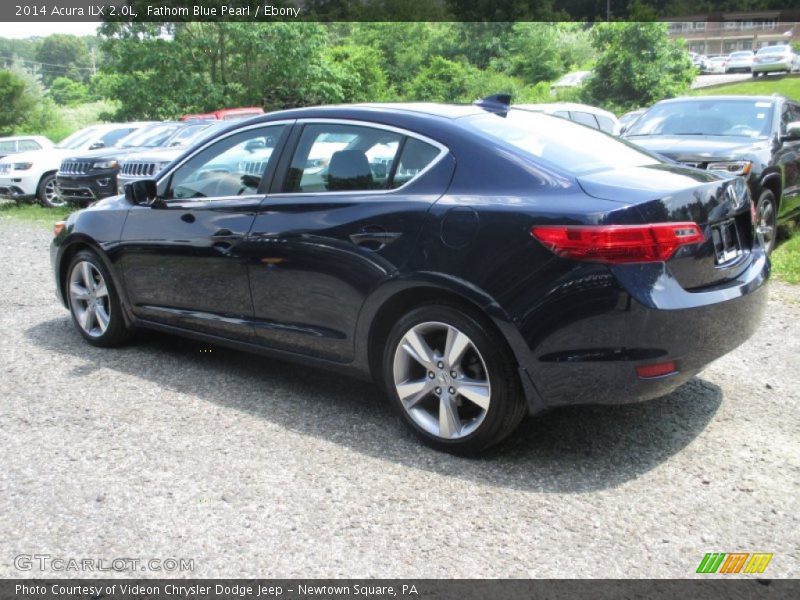 Fathom Blue Pearl / Ebony 2014 Acura ILX 2.0L