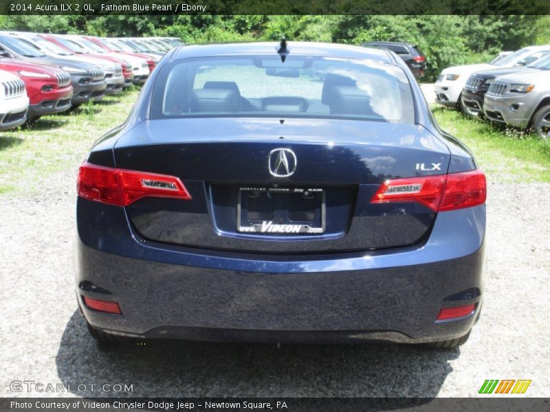 Fathom Blue Pearl / Ebony 2014 Acura ILX 2.0L