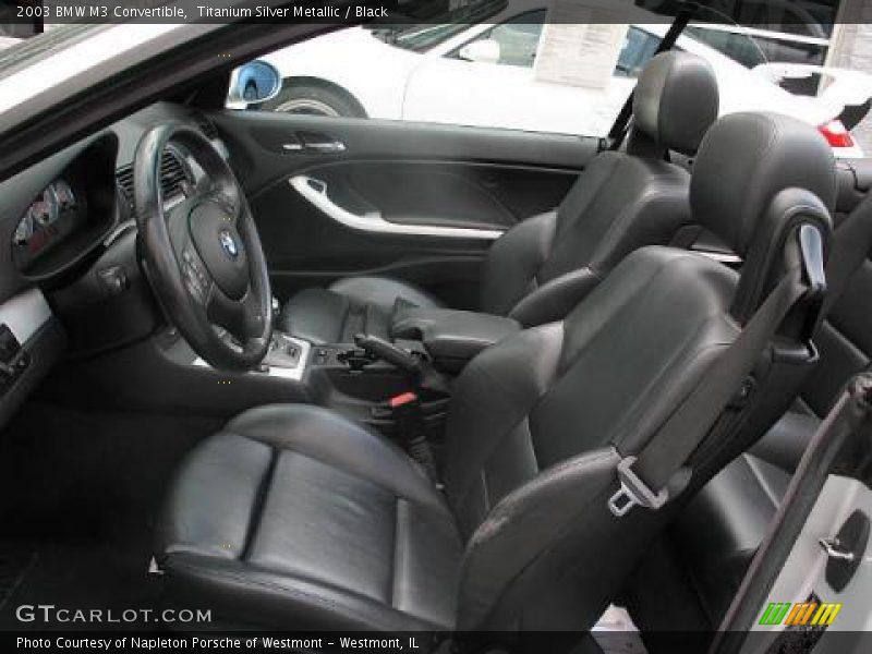 Titanium Silver Metallic / Black 2003 BMW M3 Convertible