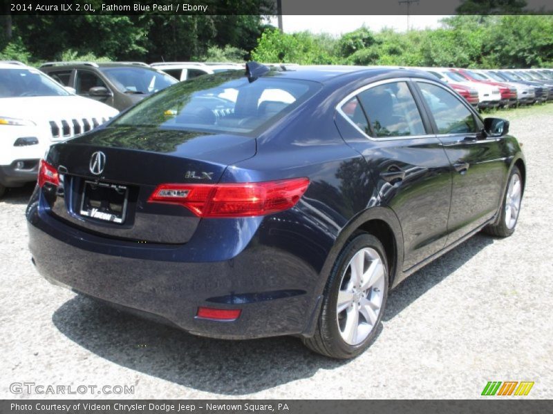 Fathom Blue Pearl / Ebony 2014 Acura ILX 2.0L