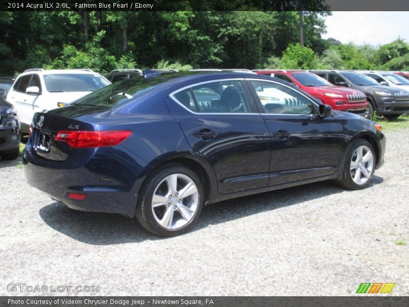 Fathom Blue Pearl / Ebony 2014 Acura ILX 2.0L