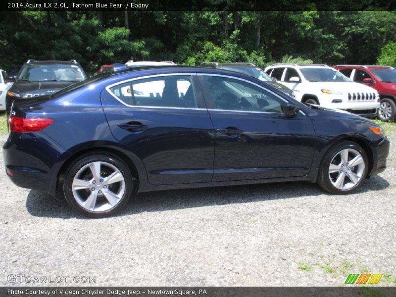 Fathom Blue Pearl / Ebony 2014 Acura ILX 2.0L