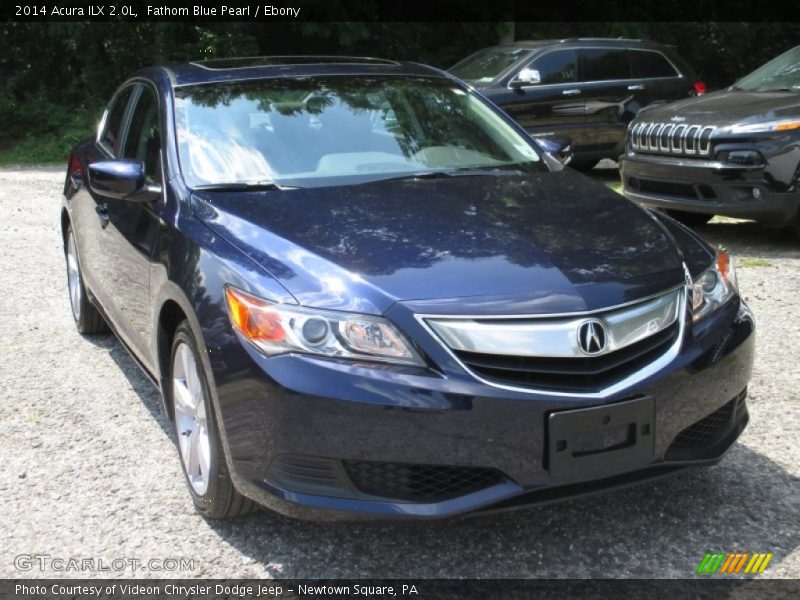 Fathom Blue Pearl / Ebony 2014 Acura ILX 2.0L