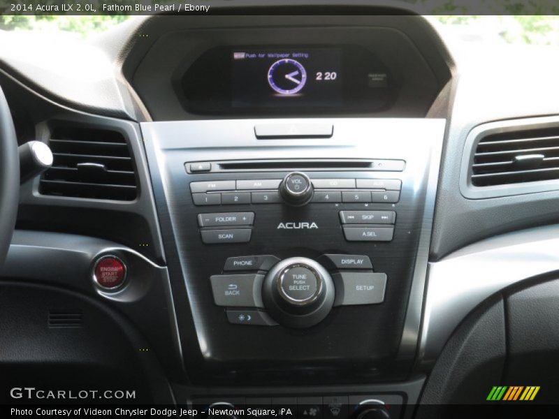 Fathom Blue Pearl / Ebony 2014 Acura ILX 2.0L