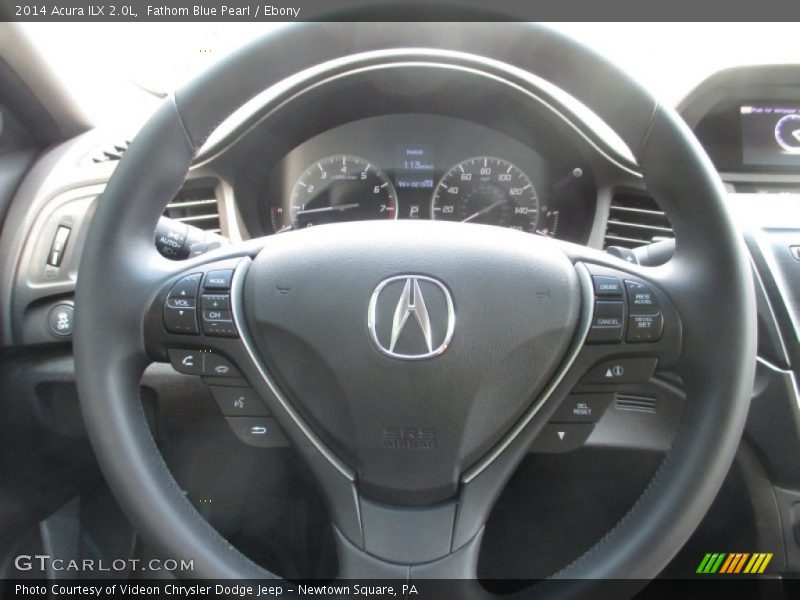 Fathom Blue Pearl / Ebony 2014 Acura ILX 2.0L