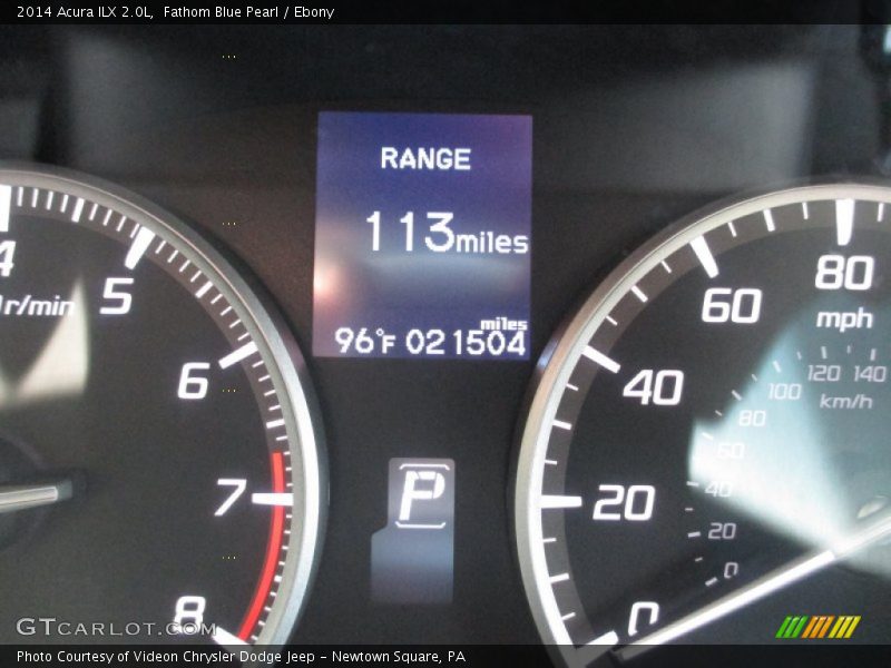 Fathom Blue Pearl / Ebony 2014 Acura ILX 2.0L