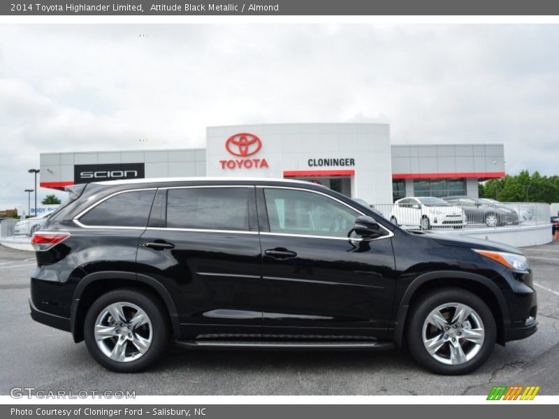 Attitude Black Metallic / Almond 2014 Toyota Highlander Limited