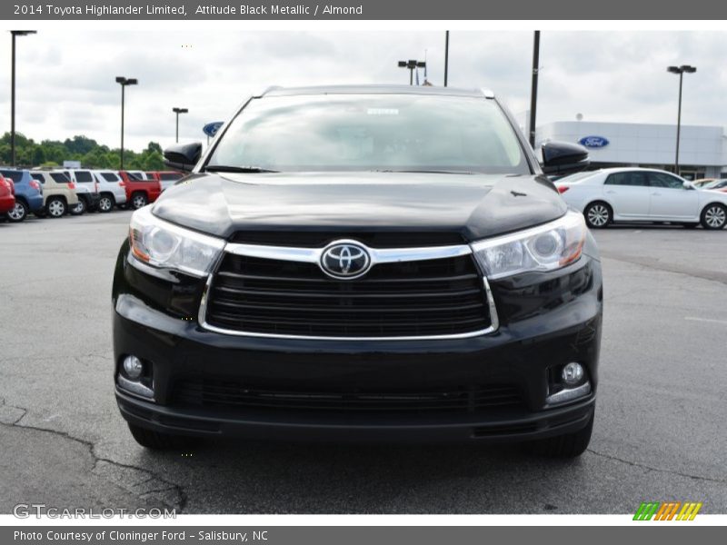 Attitude Black Metallic / Almond 2014 Toyota Highlander Limited