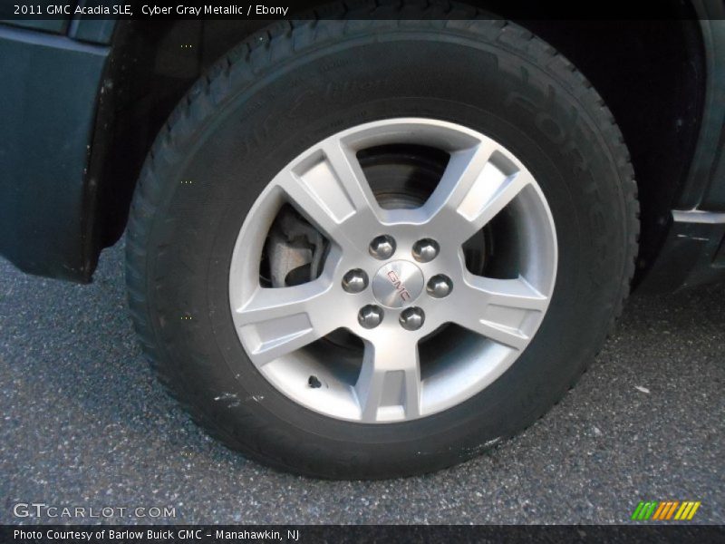 Cyber Gray Metallic / Ebony 2011 GMC Acadia SLE