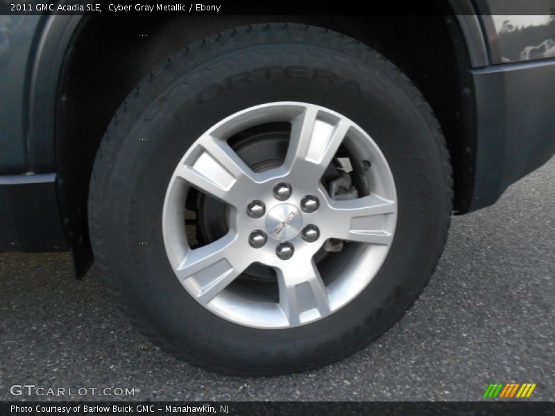 Cyber Gray Metallic / Ebony 2011 GMC Acadia SLE
