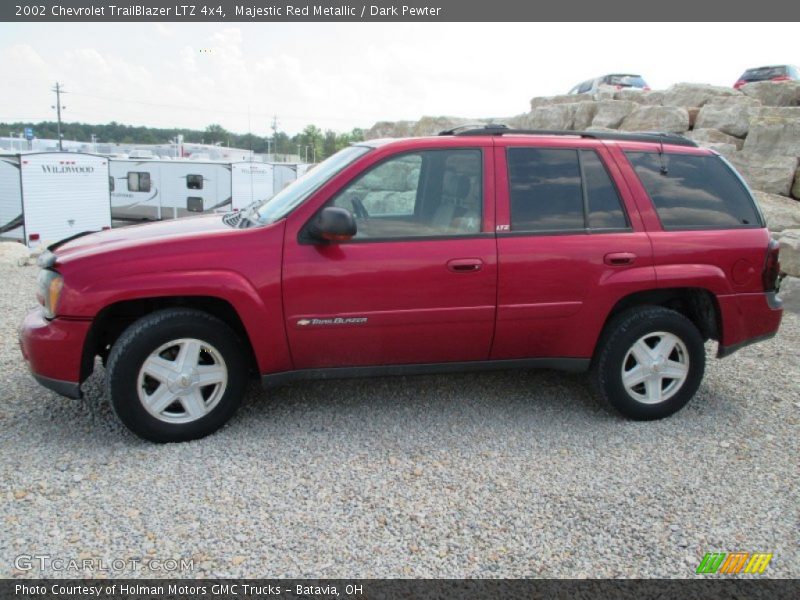 Majestic Red Metallic / Dark Pewter 2002 Chevrolet TrailBlazer LTZ 4x4