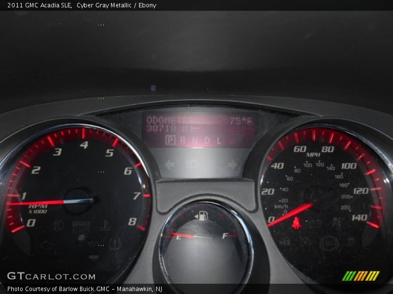 Cyber Gray Metallic / Ebony 2011 GMC Acadia SLE