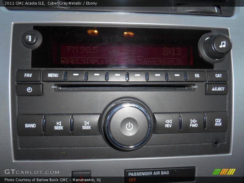 Cyber Gray Metallic / Ebony 2011 GMC Acadia SLE