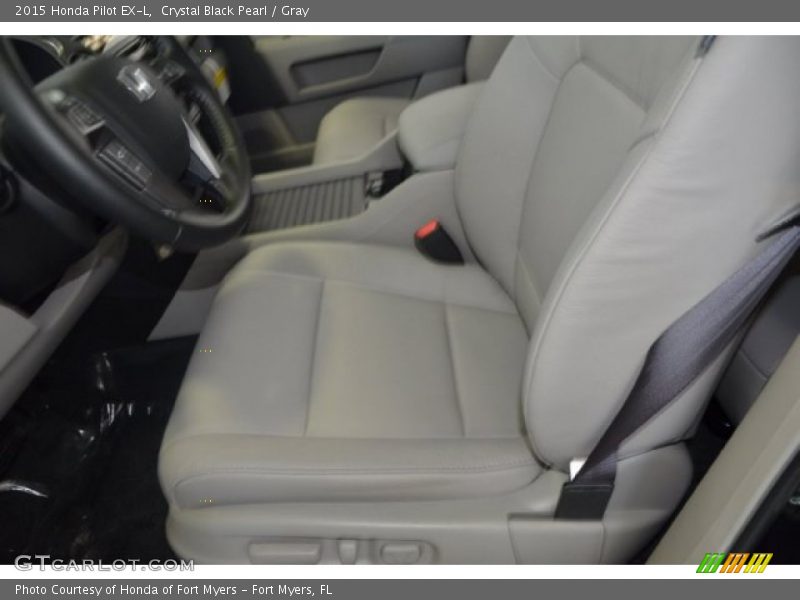 Crystal Black Pearl / Gray 2015 Honda Pilot EX-L