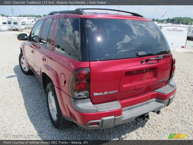 Majestic Red Metallic / Dark Pewter 2002 Chevrolet TrailBlazer LTZ 4x4