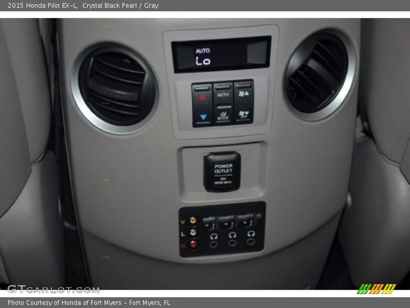 Crystal Black Pearl / Gray 2015 Honda Pilot EX-L