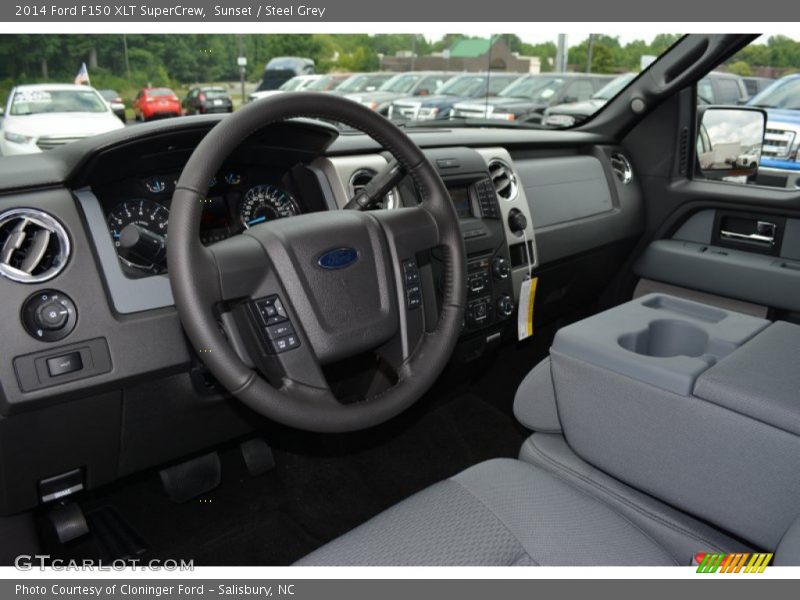 Sunset / Steel Grey 2014 Ford F150 XLT SuperCrew