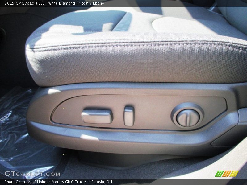 White Diamond Tricoat / Ebony 2015 GMC Acadia SLE