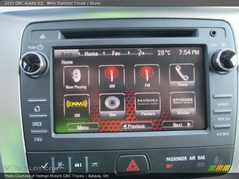 Controls of 2015 Acadia SLE