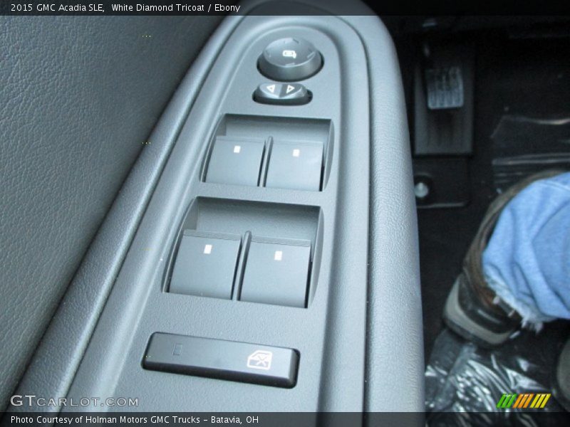 White Diamond Tricoat / Ebony 2015 GMC Acadia SLE
