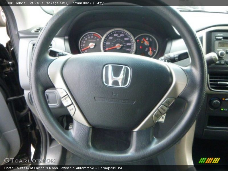 Formal Black / Gray 2008 Honda Pilot Value Package 4WD