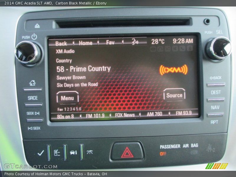 Carbon Black Metallic / Ebony 2014 GMC Acadia SLT AWD