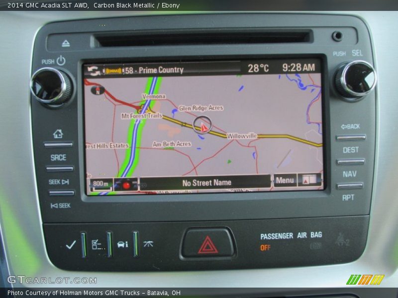 Carbon Black Metallic / Ebony 2014 GMC Acadia SLT AWD