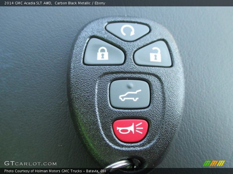 Carbon Black Metallic / Ebony 2014 GMC Acadia SLT AWD