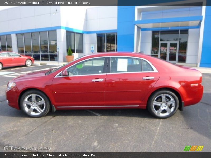 Crystal Red Tintcoat / Ebony 2012 Chevrolet Malibu LT