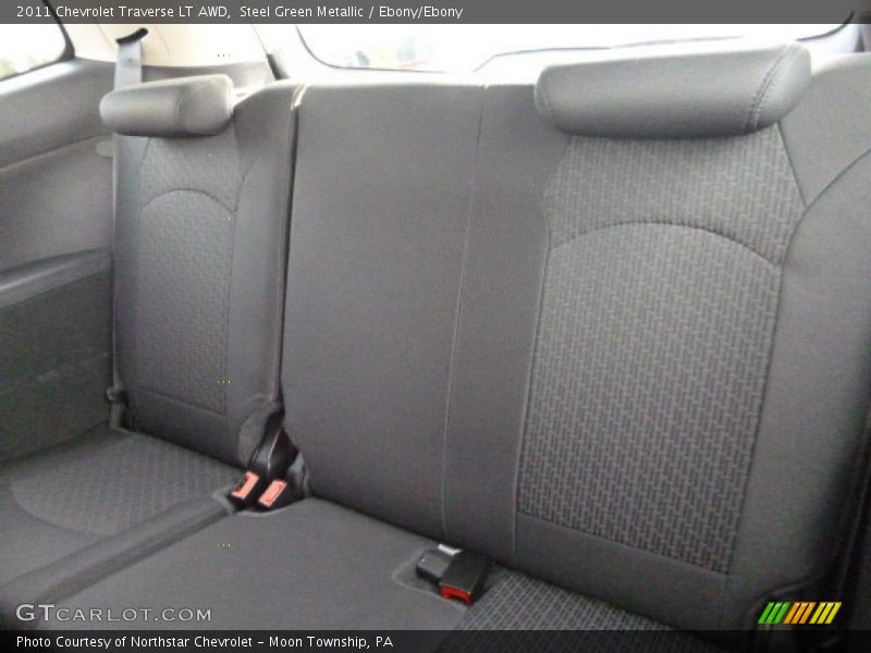 Steel Green Metallic / Ebony/Ebony 2011 Chevrolet Traverse LT AWD